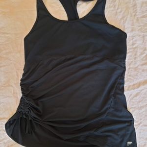 Fabletics Black Cashel Curved Cinch Tank